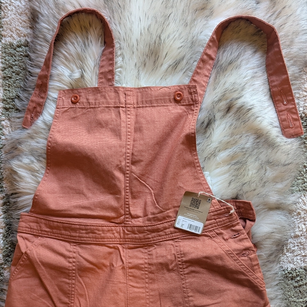 NWT Patagonia Overalls. Ankle Length Wide Leg Peach Color .Size 12. - Picture 13 of 16